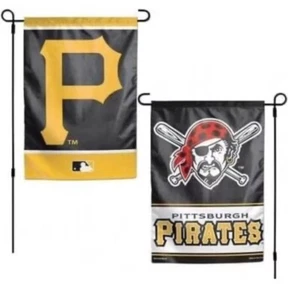 MLB Pittsburgh Pirates Garden Flag Double Sided MLB Pirates Premium Yard Flag - Picture 1 of 1