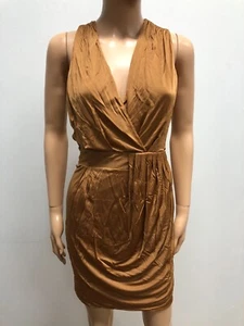 Faith Connexion Women's Dress 100% Viscose Size M Brown New !!! - Picture 1 of 8