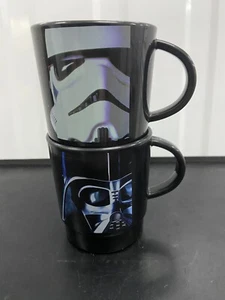 Star Wars Stapelbecher x2 Plastikbecher Storm Trooper Darth Vader Japan - Bild 1 von 3