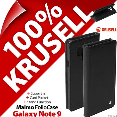 Krusell Malmo FolioCase Flip Stand Case Cover Wallet for Samsung Galaxy Note 9 - Image 1 of 4