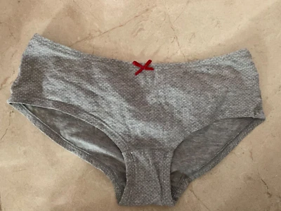 MARKS & SPENCER ENGLAND Cotton Gray polk a dot & Bow panties Hiphuggers Egypt - Image 1 of 4