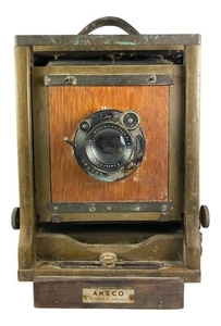 CÁMARA COMERCIAL AGFA ANSCO 4 X 5 CON BLOQUE DE TRÍPODE Y PARTE TRASERA VINTAGE - Imagen 1 de 12