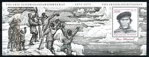 GROENLANDIA. 2012. 29,50 Kr. Groenlandia Expediciones X, hoja de recuerdo, MNH (BL82) - Imagen 1 de 1