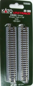 KATO N SCALE 20-020 124mm SRAIGHT TRACK - 4 PIECE PACK - Picture 1 of 1