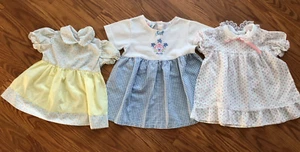 Lots of 3 Vintage Toddler Girls dresses Size 18-24 months - Picture 1 of 4