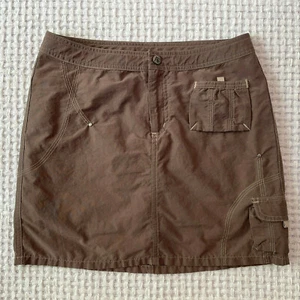 Columbia Cargo Skirt Girls Size 14 Brown Hiking Outdoor Active Pockets - Picture 1 of 10