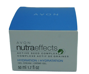 Avon nutraeffects Active Seed Complex HYDRATION Gel Cream Night 1.7 fl oz NIB 