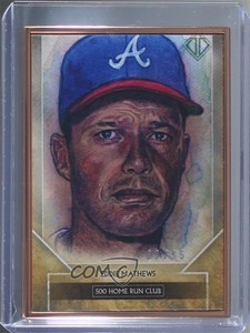 2020 Topps Transcendent Collection Sketch Reproductions /95 Eddie Mathews HOF