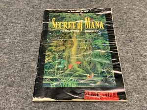 Secret of Mana (SNES, 1993) Folleto de instrucciones original {solo manual auténtico} - Imagen 1 de 7