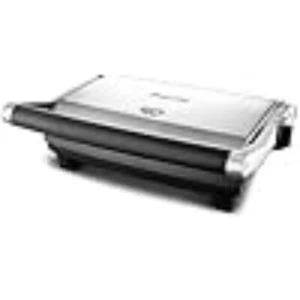 Breville Panini Press, Duo 1500-Watt Nonstick, Brushed Stainless Steel - Picture 1 of 5