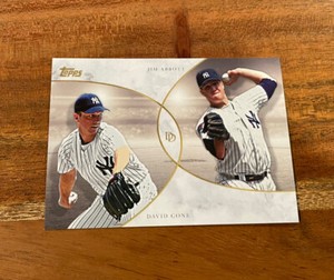 David Cone + Jim Abbott 2020 Topps On Demand Dynamic Duals NRMT+ PR /950 Yankees