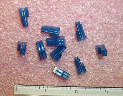 QTY (50) 2 POSITION IDC IDT RECEPTACLES 26 AWG 2.54mm BLUE 3-640442-2 TYCO ROHS - Image 1 of 3