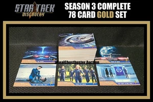 2022 Rittenhouse Star Trek Discovery Season 3 Komplett 78 Karten Gold Parallel Set - Bild 1 von 1