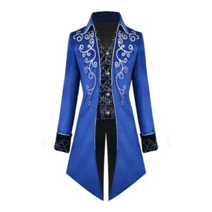 Cappotto medievale vittoriano uomo adulto punk halloween cosplay soprabito - Foto 1 di 15