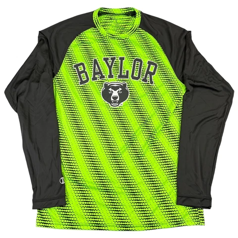 Baylor Bears Long-Sleeve Shirt Mens Large Holloway 100% Polyester Dry Excel NCAA Cover