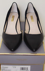 Louise et Cie Gleeson Black Pointed Toe Leather and Suede Heels US 8.5 M