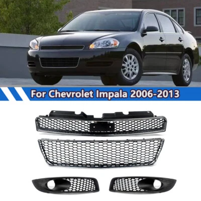 Fog Light Grille Bumper Honeycomb Grille For Chevrolet Impala 2006-2013 Sedan Foto 1 de 4