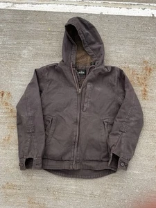 Authentic RedHead Utility Canvas Brown Hooded Jacket Size Small - Picture 1 of 4