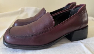 NICOLE Mocasines Cuero Borgoña Mocs Tacones Bajos Zapatos Elevados Brasil 7 Foto 1 de 4