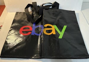 Ebay Spring 2025 Swag, Large Tote Bag, Black w/Multicolor Logo Spellout - Picture 1 of 5