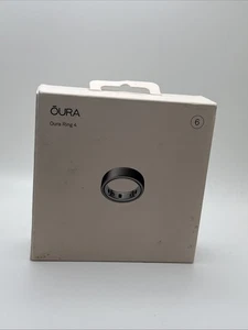 NEW (OPEN BOX) Oura ring gen 4 -size 6 - Brushed Silver - Picture 1 of 3