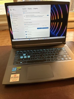 MSI Thin 15 B13VE-1451US - FHD - i5-13420H - 16GB RAM - RTX 4050 - 512GB SSD - Image 1 of 4
