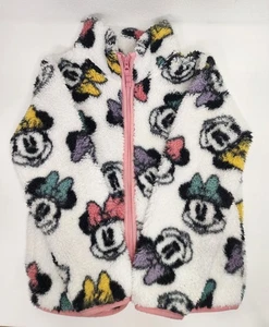 Disney Jumping Beans Minnie Mouse Jacket Faux Sherpa Girls Size 6  - Picture 1 of 6