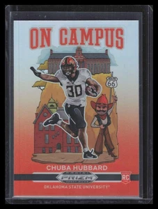 2021 Panini Prizm Draft Picks On Campus 14 Chuba Hubbard Rookie - Picture 1 of 2
