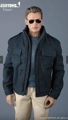 VORTOYS 1/6 Capitán América Conjunto de Ropa Sigilosa Chaqueta Informal Pantalones Ajuste PH Cuerpo Foto 1 de 3