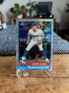 Josh Jung Silver Sparkle, 2025 Topps Heritage, Texas Rangers, MLB - Picture 1 of 2