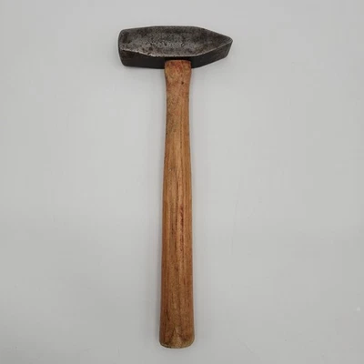 Herramienta de forja de mango de madera martillo cruzado herrero 40 oz plomada vintage Foto 1 de 4