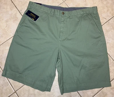 Pantalones Cortos Polo Ralph Lauren Para Hombres 40 Desteñidos Como Nuevos Chinos con Poni Azul Calce Relajado 9" Nuevos con Etiquetas Foto 1 de 4