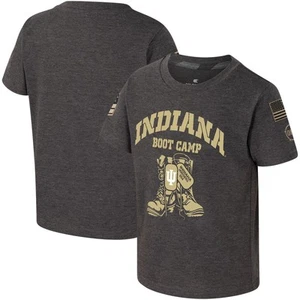 Toddler Colosseum Charcoal Indiana Hoosiers OHT Military Appreciation Boot Camp - Picture 1 of 4