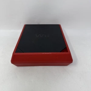 Broken Nintendo Wii Mini Red Console Only Original OEM RVL-201 For Parts Repair - Foto 1 di 8