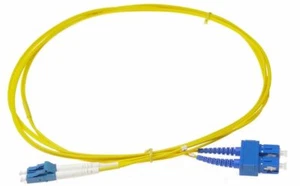 3m Fibre Optic SC-LC Single Mode Duplex Patch Lead OS1 SM Cable Yellow NBN NEW - Picture 1 of 1