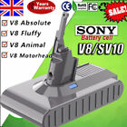 9000mAh 6AH for DYSON V8 SV10 Battery V8 Animal,Absolute,Motorhead HEPA Vacuum