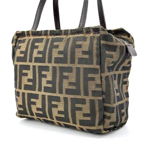 FENDI Tasche Handtasche Zucca braun Nylon echt F05-0185 - Bild 1 von 24