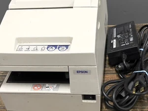 Epson TM-H6000III M147G POS USB Networking White Printer w/ Power Adapter Cable - Picture 1 of 9