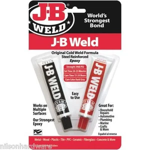 (1)-JB Weld 8265-S 1oz Tubes Adhesive Strongest Steel Reinforced 2 Pt Cold Epoxy - Picture 1 of 1