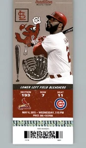 Chicago Cubs vs St. Louis Cardinals 5/6/2015 Full Ticket - Jason Heyward - Picture 1 of 2