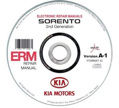 Kia Sorento (XM) 2009-2014 Manual De Taller En Cd - Imagen 1 de 4