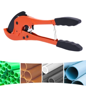 20-75mm Ratchet Plastic Pipe Cutter Plumbing Tool PVC Water Tube Hose Cutting UK - Picture 1 of 17