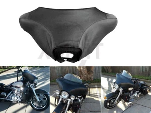 Sujetador con cubierta de carenado delantero ala de murciélago negro para Harley Electra Glide FLHT FLHX 96-13 - Imagen 1 de 10