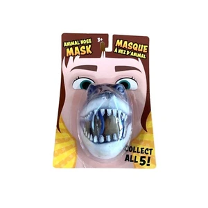New Animal Mask Nose Blue Teeth Shark Plastic Fun Prangk Dress Up - Picture 1 of 4