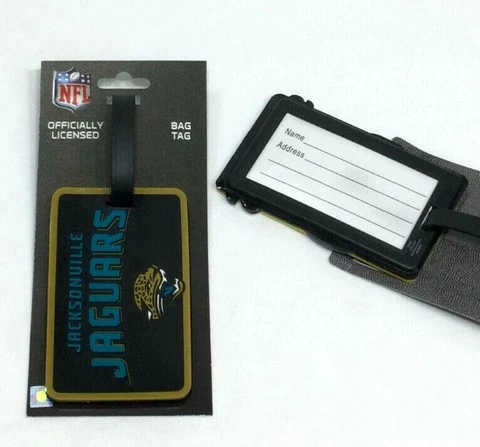 NFL Jacksonville Jaguars Luggage Tag Travel Bag ID Golf Tag FREESHIP Cover