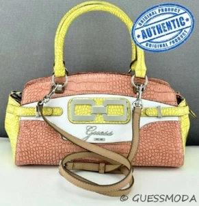 Guess Ladies NWT Handbag Bag Purse Mikelle Coral Multi Satchel FAST SHIPPING! - Picture 1 of 7