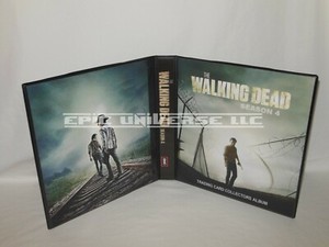 Custom Made 2016 The Walking Dead Season 4 Trading Card Binder Graphic Inserts