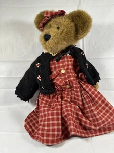 Vestido suéter a cuadros Boyds Bear Lisa T. Bearringer #911950 14" - Imagen 1 de 5