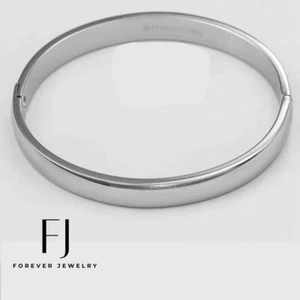 Herren 7" Edelstahl, Massives Band Armreif Armband Unisex Hochglanzpoliert Box - Bild 1 von 3