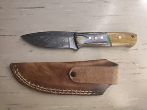 Damastmesser Jagdmesser Outdoormesser Messer - Bild 1 von 2